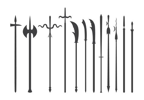 Pike and Long Range Melee Weapon Vector - Download Free Vector Art ...