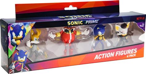 Sonic Prime 3" Action Figures 4 Pack Set 1 - Game On Toymaster Store