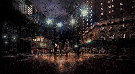 Gotham - Rainy Night on Behance