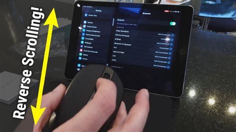 How to fix the iPad mouse scroll direction ↕️ - YouTube