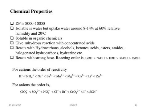 Cellulose and it's properties