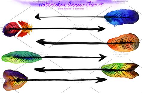 Watercolor Arrow Clipart – MasterBundles