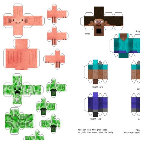 Printable Minecraft Papercraft Models - Printable Papercrafts ...