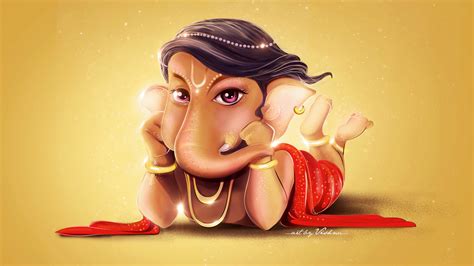 1920x1080 Resolution Cute Lord Ganesha 1080P Laptop Full HD Wallpaper ...