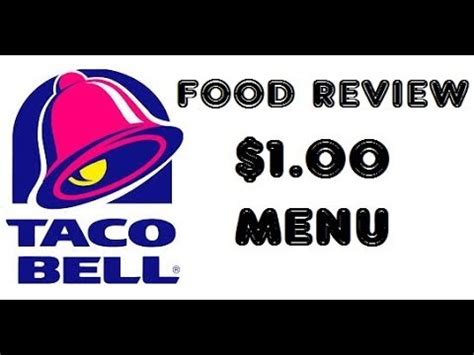 Food Review: Breakfast from TACO BELL $1 dollar menu! - YouTube