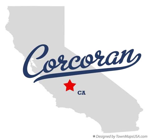 Map of Corcoran, CA, California