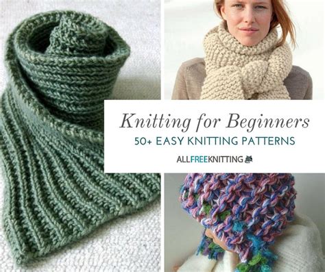 Easy Knit Scarf Patterns For Beginners - Knitting Patterns