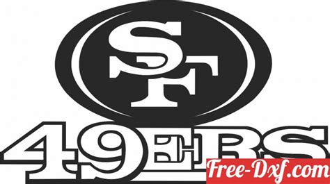 49ers Logo Black And White