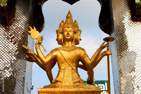 Brahma Statue Stock Photo | Adobe Stock