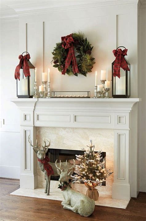 30 Amazing Fireplace Mantel Decor for Christmas Ideas - homeridian.com ...