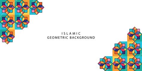 Premium Vector | Islamic Geometric Background with colorfull shape ...