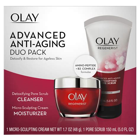 Olay Skincare Regenerist Face Wash & Anti-Aging Facial Moisturizer Duo ...