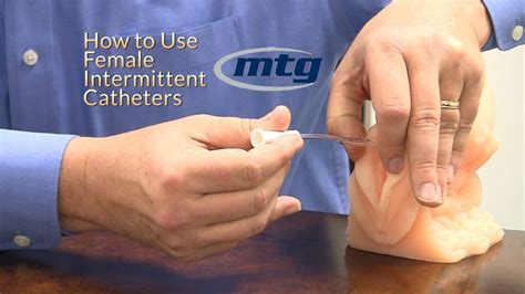 How To Use A Female Intermittent Urinary Catheter - YouTube