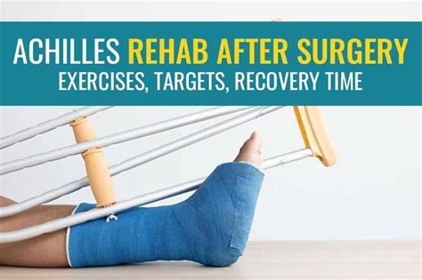 Achilles rehab after surgery: Exercises, targets, and recovery time