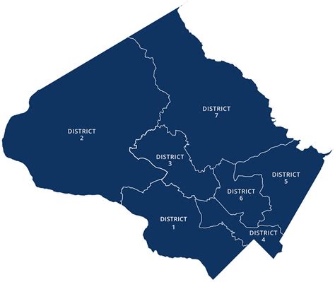 Council Districts Map - Montgomery County Council, Maryland