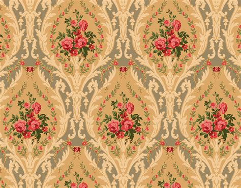 Download Flower Victorian Design Abstract Pattern HD Wallpaper