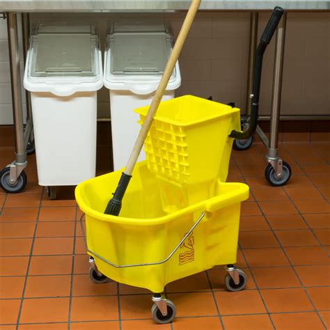 26 Qt Yellow Tuff Combo Mop Bucket With Wringer in Mop Buckets from ...