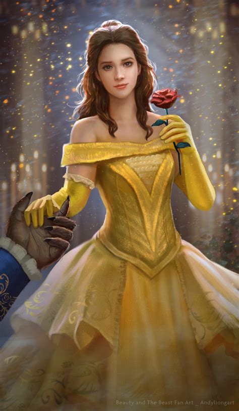 Belle Fan art_Beauty and the Beast 2017 by andyliongart on DeviantArt