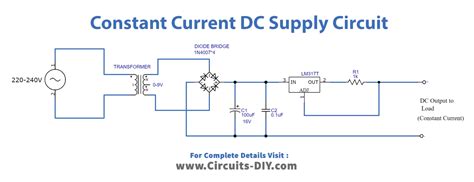 Constant Current DC Power Supply Circuit LM317