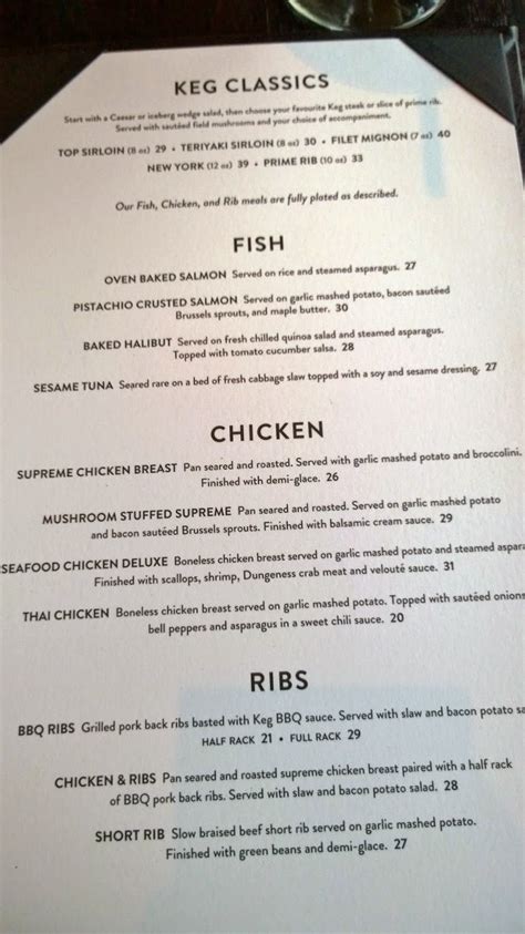 The Keg (Yaletown) – New Menu, New Offerings - EATING with Kirby