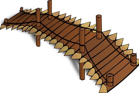 Wooden Bridge clip art Free Vector / 4Vector