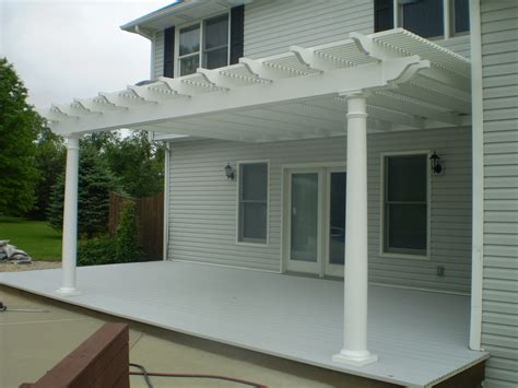 White Vinyl Pergola - Traditional - Patio - Indianapolis - by DHM ...