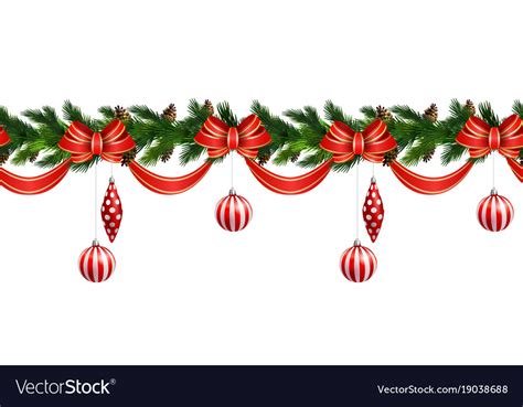 Christmas border Royalty Free Vector Image - VectorStock