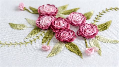 How To Embroider Flowers Step By Step