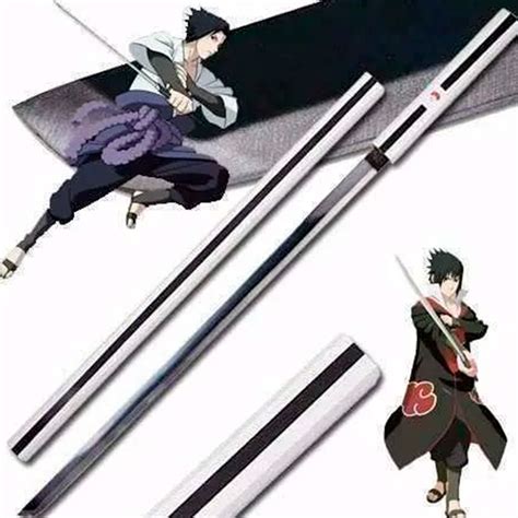 Espada Katana Sasuke Uchicha e Naruto Série Naruto Shippuden Cosplay Anime