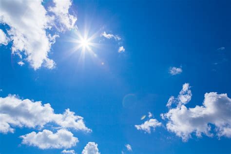 Nubes sol cielo azul Stock de Foto gratis - Public Domain Pictures