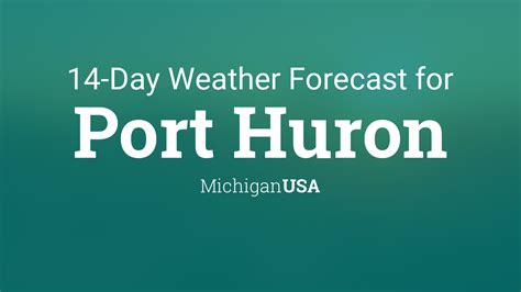 Port Huron, Michigan, USA 14 day weather forecast