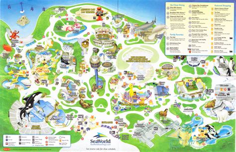 San Diego Sea World Map – Map Vector