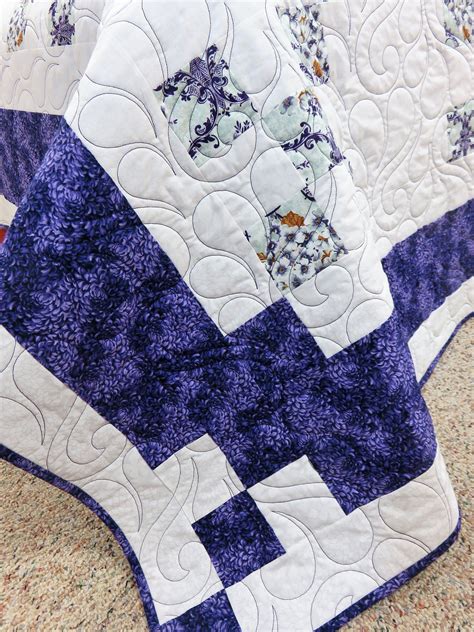 Handmade Queen Size Quilt for Sale Purple Quilt Queen Size | Etsy in ...