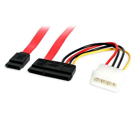 18in SATA Data and Power Combo Cable - SATA Cables