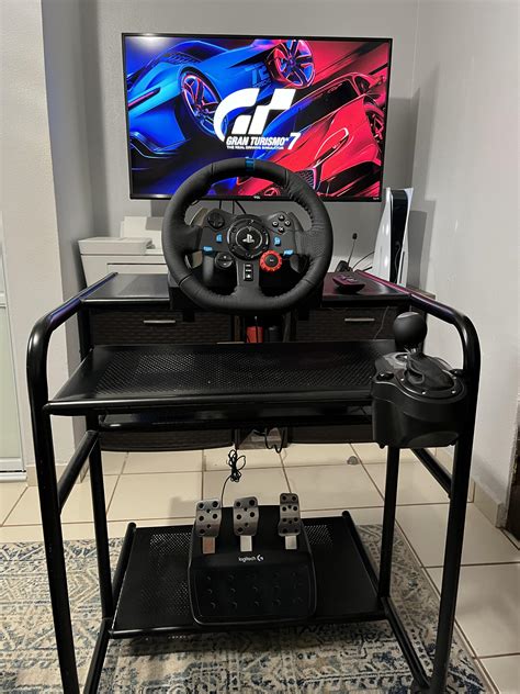 DIY racing sim on a old desk XD : r/simracing