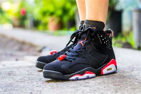 Black Infrared 6 On Feet