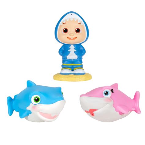 Buy CoComelon Official Bath Squirters, Featuring JJ Character Toy (4 ...