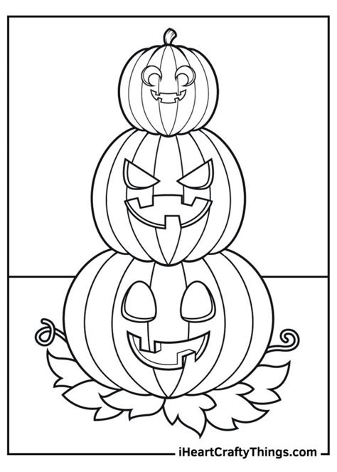 Jack O Lantern Coloring Pages (100% Free Printables)