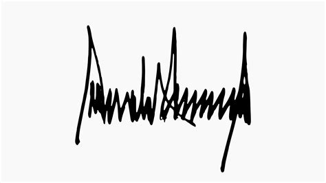 Donald Trump official signature: Trump takes a tediously long time to ...