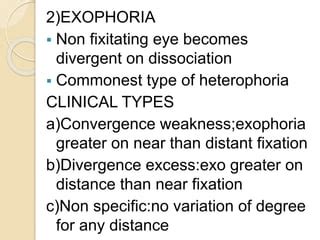 Heterophoria;Definiton,classification and etiology | PPT