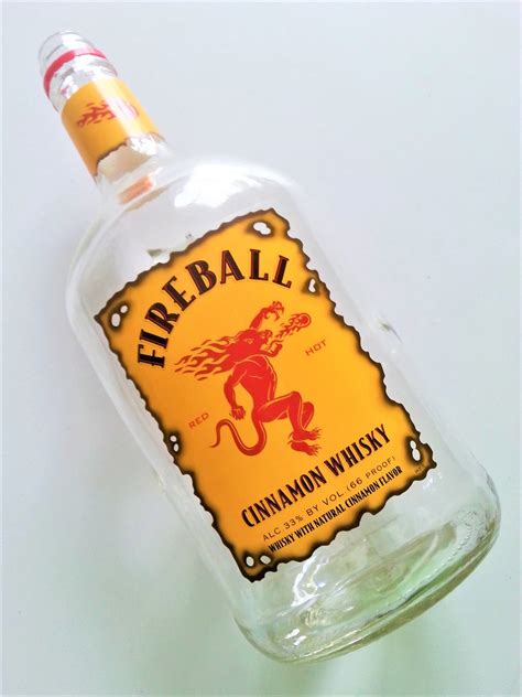 Fireball Whiskey Empty 1.75 L Bottle