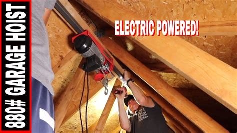 HOW TO INSTALL AN ELECTRIC GARAGE HOIST LIFT // MUST HAVE FOR LIFTING ...