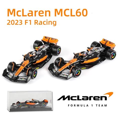 Mclaren F1 MCL60 British GP Special Chrome Livery F1 Car Model (Helmet ...