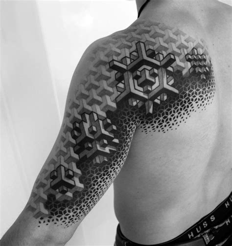 tatuaje efecto | Tatuaje geométrico, Diseño de tatuaje geométrico ...