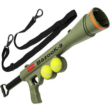 BazooK-9 Tennis Ball Launcher Gun, Includes 2 Squeaky Balls - Walmart ...