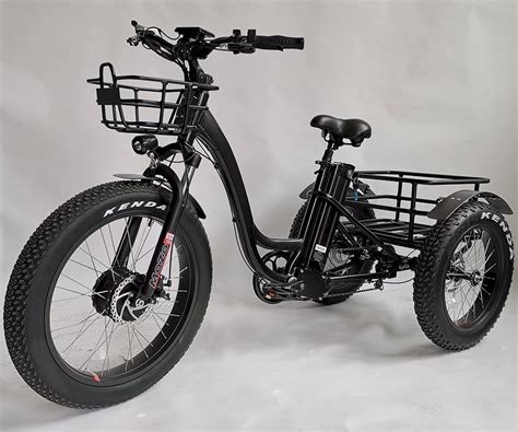 Electric Fat Tire Tricycle/Trike, 500W 48V Hybrid Bicycle/E-Bike With ...