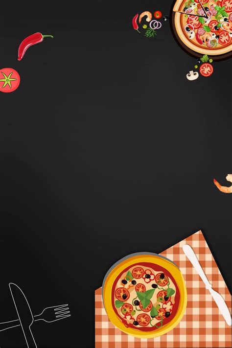 Delicious pizza background material – Artofit