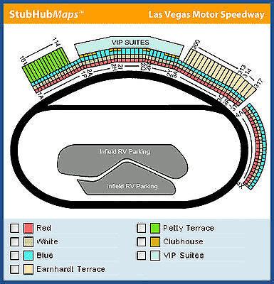 NASCAR Weekend at Las Vegas Motor Speedway Tickets 03 4 3 6 Bonus Neon ...