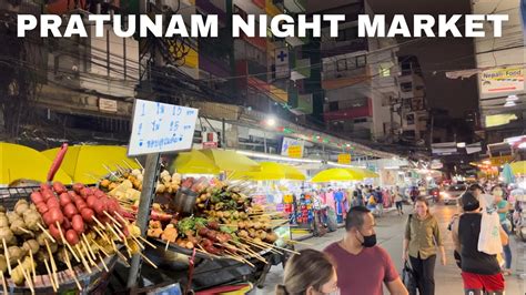 STREET FOOD NIGHT MARKET - PRATUNAM NIGHT MARKET - YouTube