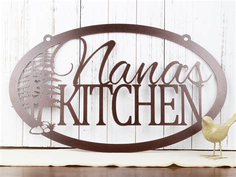 Custom Metal Sign | Kitchen Sign | Name Sign | Rustic | Metal Wall Art ...